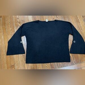 Faded Glory Black Long Sleeve Women's Top